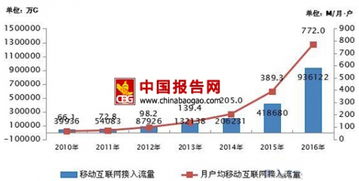 2016年中國移動(dòng)互聯(lián)網(wǎng)流量消費(fèi)激增123.7% 數(shù)字洪流下的時(shí)代變革
